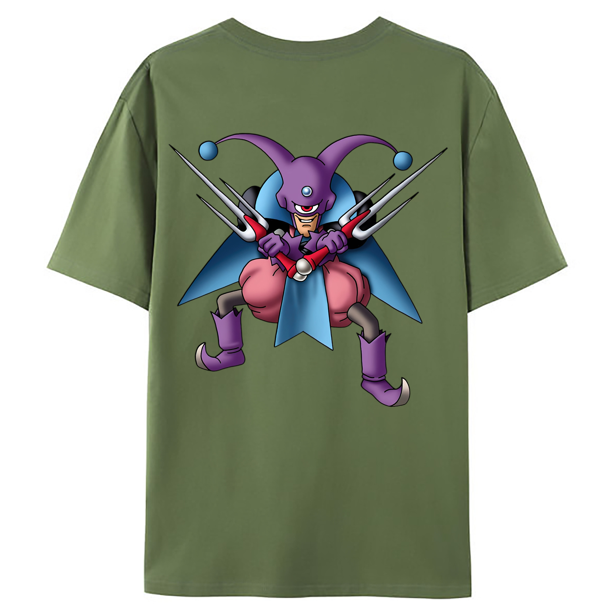 （画像用） ドラゴンクエスト Doragon Kuesuto Dragon Quest 綿100％ メンズ半袖Tシャツ（バックプリント） 通気性